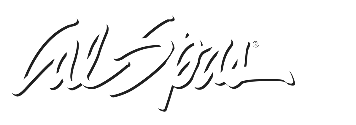 Calspas White logo hot tubs spas for sale Wellington